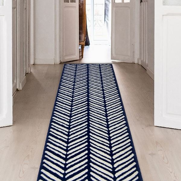 Maestro Herringbone Runner - Navy